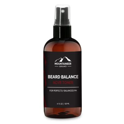 Mountaineer Brand Apple Cider Vinegar Rinse and Toner | Beard Balance | All-Natural Relief for Detox, Dandruff, Itching, Acne, Blemished Skin | Use on Hair, Beard, Scalp, and Face | 4oz