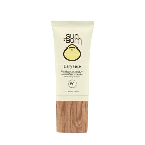 Sun Bum Daily SPF 50 Face Sunscreen Lotion| Broad Spectrum Moisturizing Facial Sunblock with Vitamin E | Vegan and Hawaii 104 Act Compliant (Octinoxate &amp; Oxybenzone Free) | Travel Friendly 1.7 oz