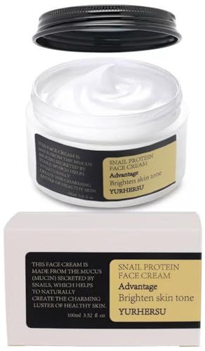 OYUFO Snail Mucin Moisturizing Lifting Firming Cream, 92% Snail Collagen Essence, Anti-Wrinkle Face, Hydrating Serum Shrink Pores Acne, Daily Facial Repair Gel for Dry &amp; Sensitive Skin; 3.52 fl oz