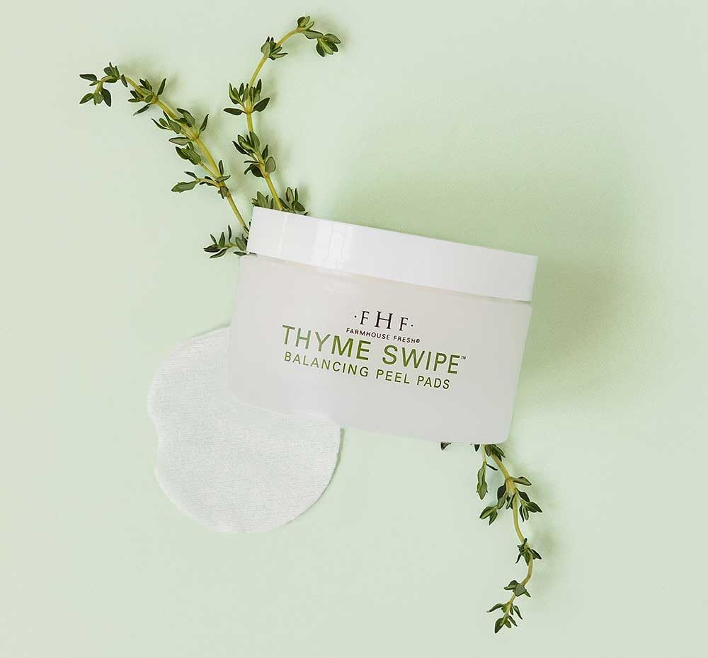 Thyme Swipe Organic Matcha + Thyme Balancing Peel Pads
