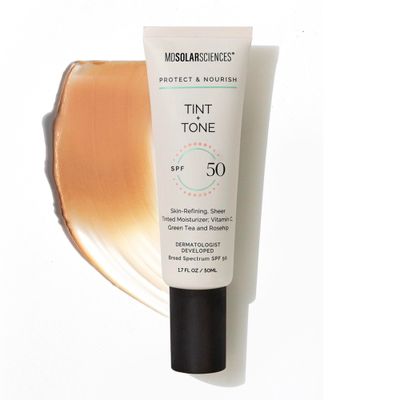 MDSolarSciences Tint and Tone Tinted Face Moisturizer Sunscreen SPF 50, Ideal for Dry, Combination, Oily, Normal, and Sensitive Skin 1.7 oz