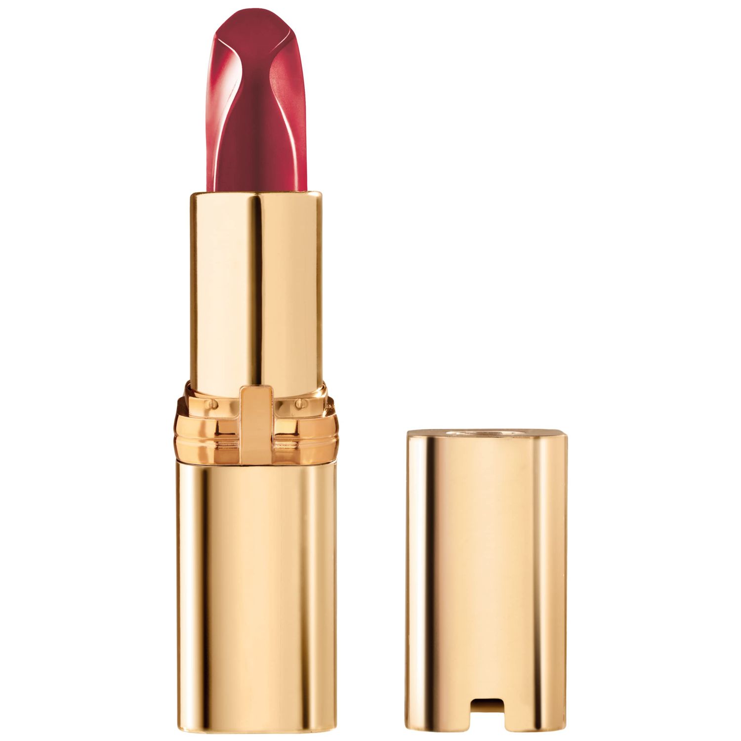 LOral Paris Colour Riche Red Lipstick, Long Lasting, Satin Finish Smudge Proof Lipstick with Hydrating Argan Oil &amp; Vitamin E, Reds of Worth, Ambitious Red, 0.13 Oz