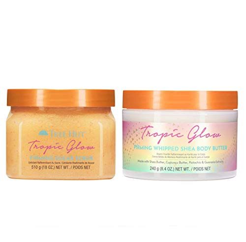 TREE HUT Shea Sugar Scrub &amp; Lotion Set with Cupuacu Butter &amp; Guarana - Leaves Skin Soft &amp; Smooth