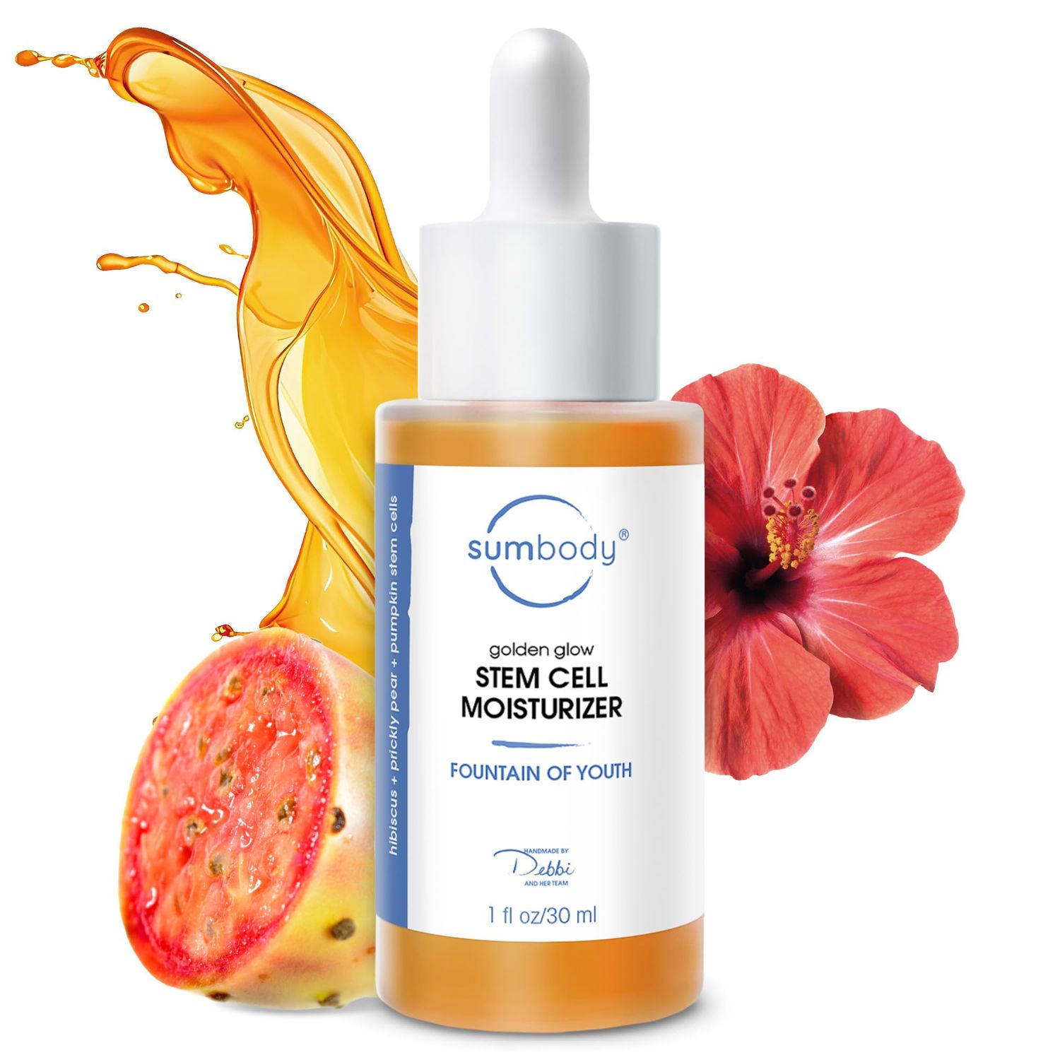 Sumbody Golden Glow Face Moisturizing Face Oil - (30ml) Squalane Oil for Face, Plant-Based Stem Cell Moisturizer with Hydrating Rare Oils &amp; Minerals for Skin, Anti aging Face Oil for Dry Skin