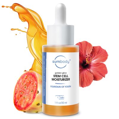 Sumbody Golden Glow Face Moisturizing Face Oil - (30ml) Squalane Oil for Face, Plant-Based Stem Cell Moisturizer with Hydrating Rare Oils &amp; Minerals for Skin, Anti aging Face Oil for Dry Skin