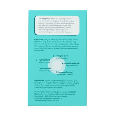 Proactiv Zits Happen Hydrocolloid Acne Patches- Pimple Patches for Face and Back Acne with Pore Cleansing Salicylic Acid- 30 Count