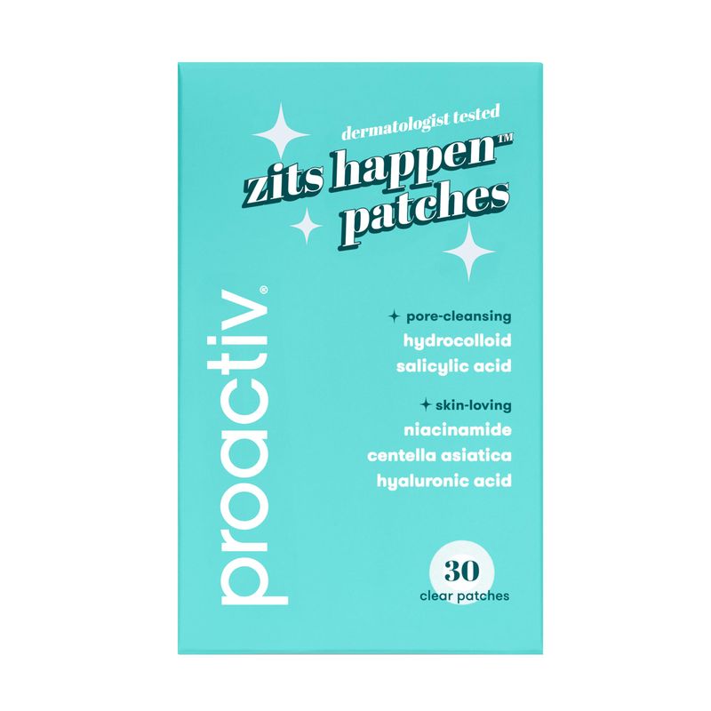 Proactiv Zits Happen Hydrocolloid Acne Patches- Pimple Patches for Face and Back Acne with Pore Cleansing Salicylic Acid- 30 Count