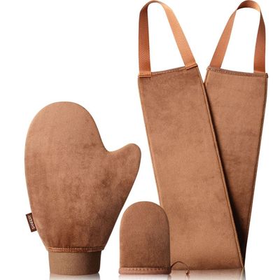 Sanfery Self Tanner Mitt - Self Tanning Mitt Applicator withUS PatentTanning Glove for Self Tan, Back Applicator, Mini Self Tan Mit, 3 Set Tanning Mitts Self Tanner Glove, Tan Glove