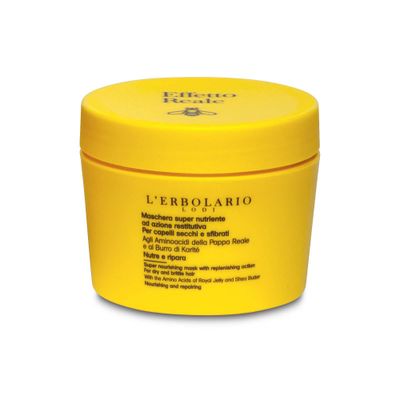 L&#39;Erbolario Effetto Reale Super Nourishing Hair Mask - Restores Body to Damaged Hair - Leaves Hair Strong and Radiant - Promotes Healthy Growth - Silicone Free - Suitable for Dry Hair - 5.07 oz