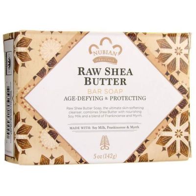 Nubian Heritage Bar Soap Raw Shea Butter with Soy Milk, Frankincense &amp; Myrrh -- 5 oz - 2pc