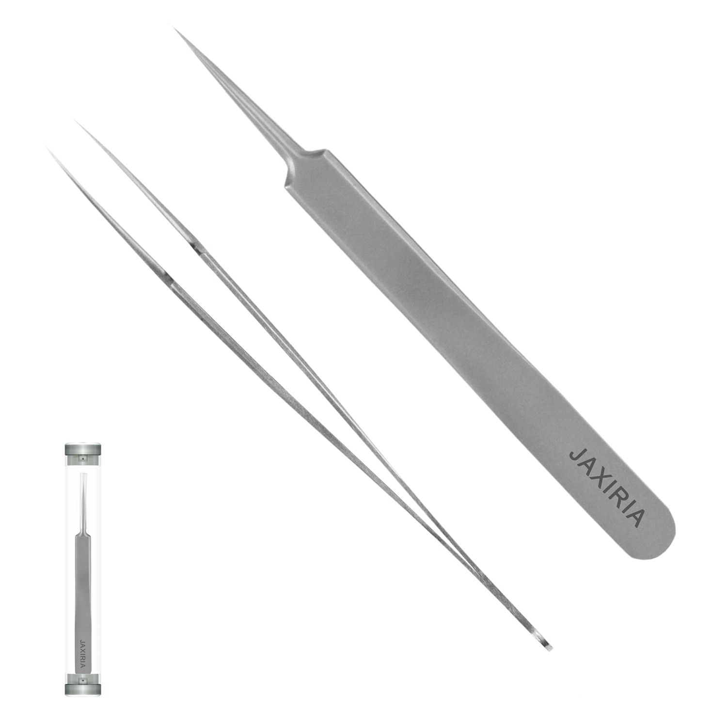 MUZE Professional Facial Milia Removal and Whitehead Pointed Tweezers - Precision Sharp Needle Nose Tool for Blackhead ,Pimple Popper &amp; Fat Particles Remover - Zit and Pimple Acne Removal