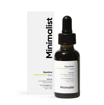 Minimalist Squalane 100% (Plant Derived) Face Oil for Moisturization | Improves Skin Hydration &amp; Reduces Fine Lines | Restores Suppleness, Firmness &amp; Elasticity of Skin | 1 Fl Oz / 30 ml