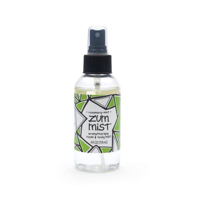 Zum Indigo Wild Mist Room &amp; Body Spray - Aromatherapy Essential Oil Spray - Natural Body Mist &amp; Room Spray - Rosemary-Mint Scent - 4 fl oz