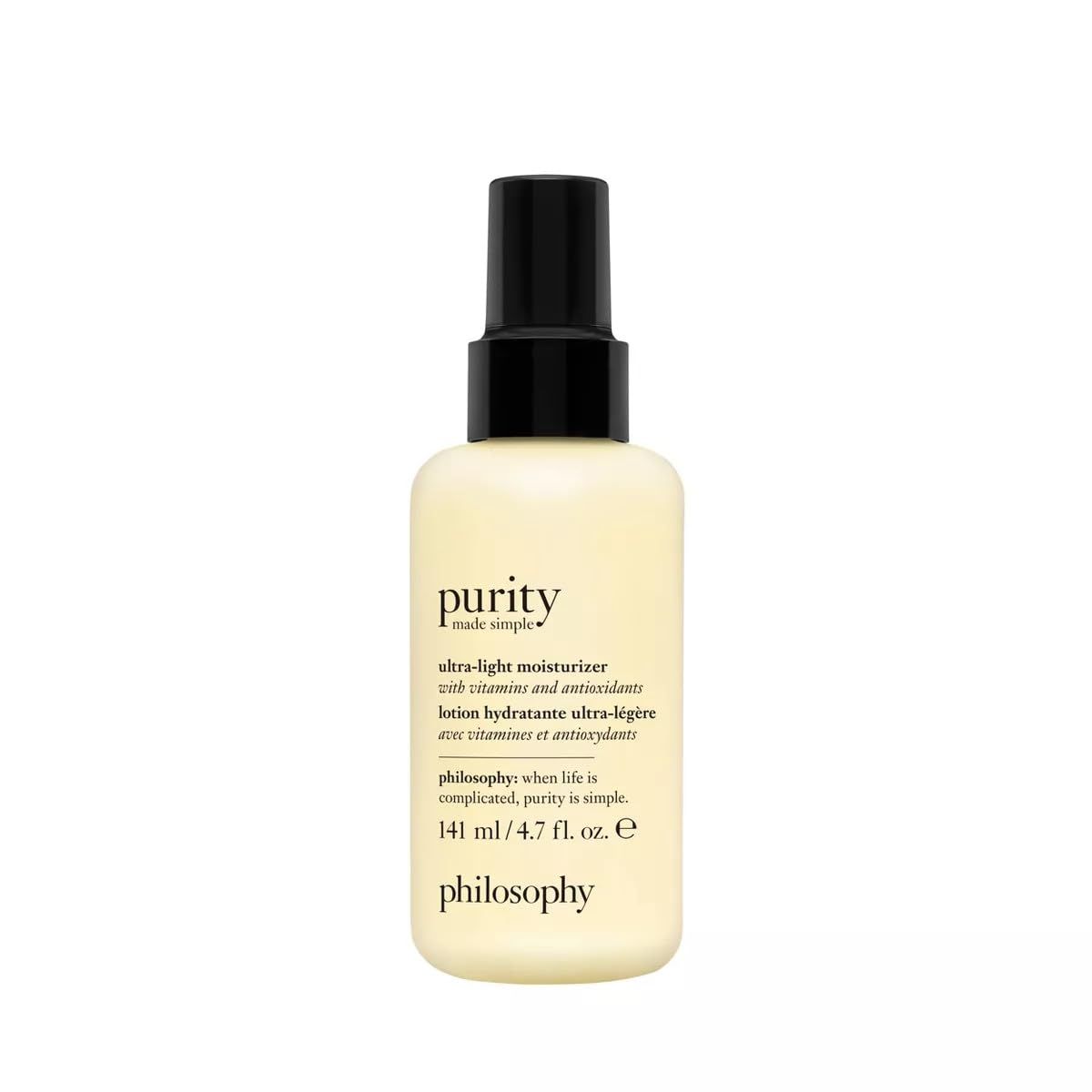 philosophy purity made simple pore ultra-light face moisturizer - with vitamins C &amp; E, green tea, meadowfoam seed oil &amp; chia seed oil - ultra-light nourishing formula delivers 24-hour hydration