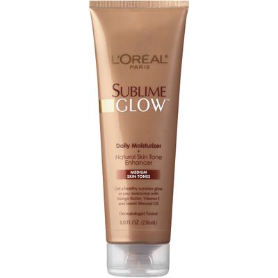 L&#39;Oreal Paris Sublime Bronze Glow Daily Moisturizer and Natural Skin Tone Enhancer, Medium Skin Tones, 8 fl. Oz