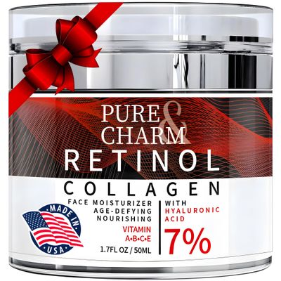 Retinol Cream for Face, Neck And Dcollet | Anti-Aging Hydrating Cream with Hyaluronic Acid &amp; Collagen | Moisturizing, Neck Firming | Nourishing Skincare for All Skin Types.