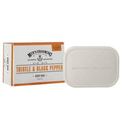 Scottish Fine Soaps Thistle &amp; Black Pepper Body Bar 200g by Scottish Fine Soaps