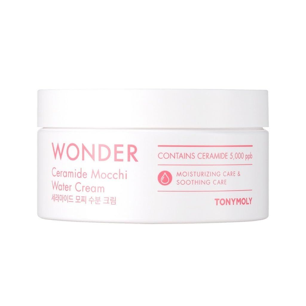 TONYMOLY Wonder Ceramide Mochi Water Cream, 10.58oz, Hydrating &amp; Skin Repairing, for All Skin Types