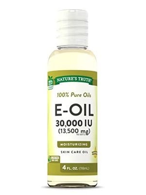Nature&#39;s Truth Vitamin E Oil for Skin 30,000 IU | 100% Pure | 4 oz | Lemon Scented | GC/MS Tested