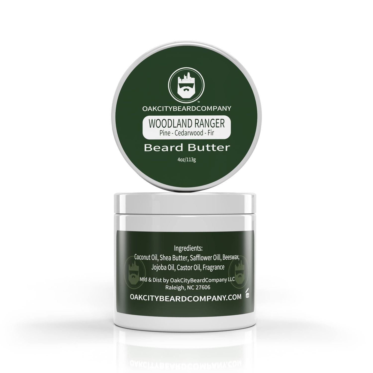 Oak City Beard Company - Woodland Ranger - 4 Ounce - Beard Butter - Beard Conditioner - Pine - Cedarwood - Fir