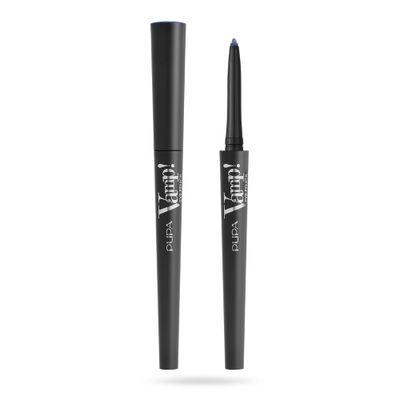 Pupa Milano Vamp! Waterproof Eye Pencil 400 Midnight Blue - Rich, Cream Liner Pencil to Make Eyes Pop - Long Lasting, Smudge, Tear, Sweat, and Waterproof Formula - 0.12 oz