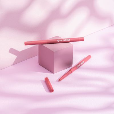 W7 Lip Twister Lip Liner - 2Pcs - Creamy &amp; Blendable Lip Makeup For Definition &amp; Shape (Pink)