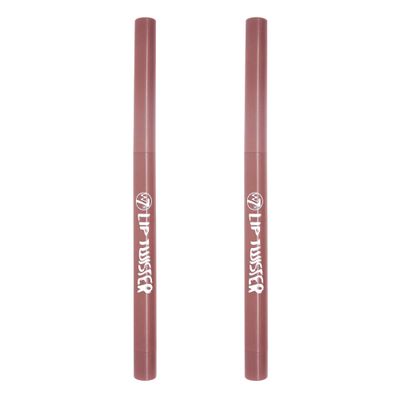 W7 Lip Twister Lip Liner - 2Pcs - Creamy &amp; Blendable Lip Makeup For Definition &amp; Shape (Pink)