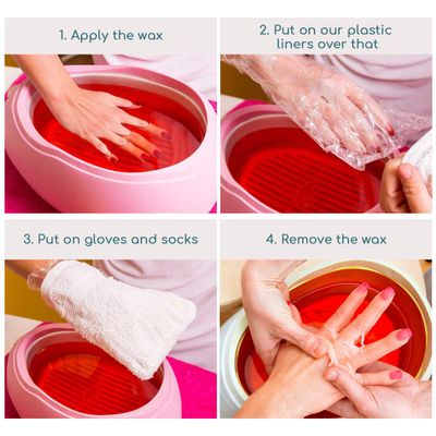Segbeauty 200pcs Larger &amp; Thicker Paraffin Hand Liners, Paraffin Wax for Hands, Moisturizing Glove Hand Cover Plastic Pedicure Bags SPA Mitt for Paraffin Wax Machine Thermal Hot Wax thera-py