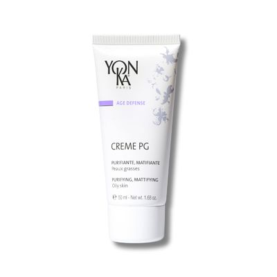 Yon-Ka Creme PG Creme (50ml) Mattifying Protective Cream for Oily Skin, Anti-Aging Balancing Treatment for Shine and Redness, Paraben-Free