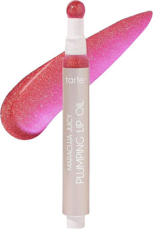 Tarte Maracuja Juicy Lip Plumping Lip Oil 2.7ML Packaging May Vary (Shimmering Hibiscus, 2.7mL)