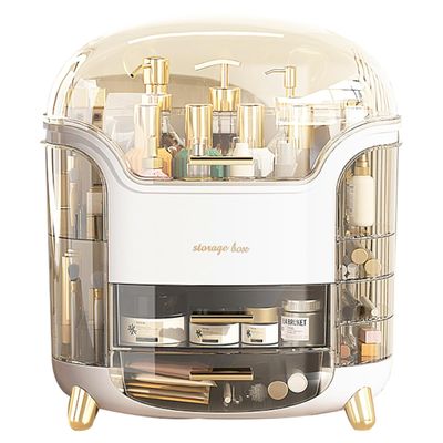 Omeily Upgrade Large Makeup Organizer Countertop Cosmetic Organizer Makeup Storage Organizer Skincare Organizers Bathroom Counter Makeup Organizer for Vanity Organizer Clear Design Easy Visibility