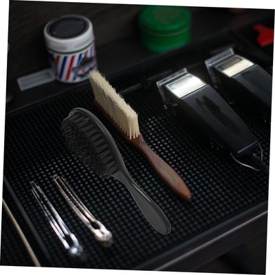 Mikinona 4pcs Beard Brush Cleaning Brush Tools Beard Shaving Brush Beard Care Brush Neck Duster Brush Barber Shop Brush Tool Bristle Brush Face Brush Wood Hair Dust Brush Man