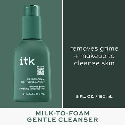 ITK Milk-To-Foam Gentle Cleanser for Women - 5 oz Cleanser