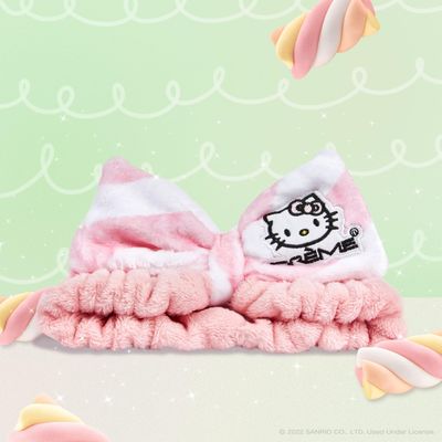 The Crme Shop x Sanrio Hello Kitty Collection: Plush Spa Headband, Skincare Accessories &amp; Beauty Essentials - Perfect for Pampering and Everyday Use (Sweet Stripes)