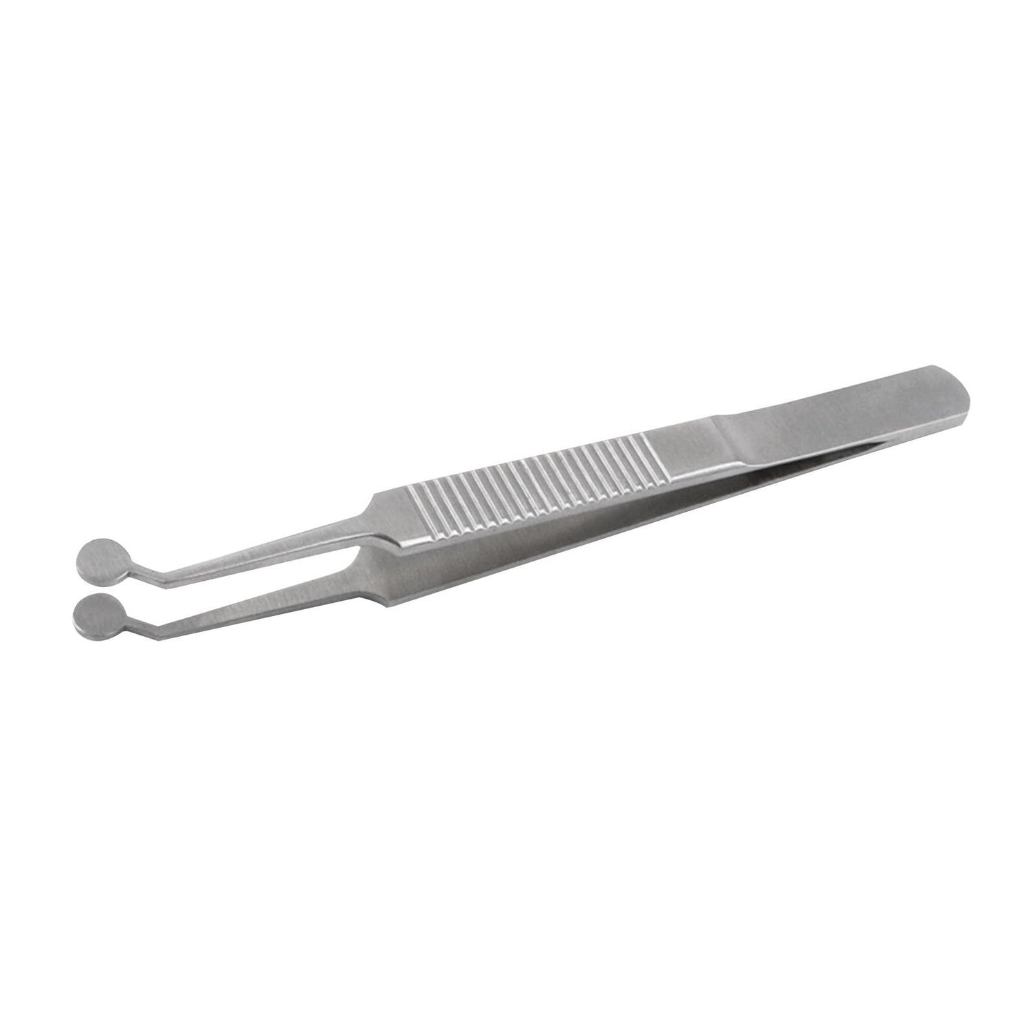 Meibomian Gland Expressor Forceps, Eyelid Gland Blockage Unblocking Physiotherapy Tools, Stainless Steel Eyelid Massage Tweezers-Round Tip for Men Women(Silver)