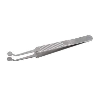 Meibomian Gland Expressor Forceps, Eyelid Gland Blockage Unblocking Physiotherapy Tools, Stainless Steel Eyelid Massage Tweezers-Round Tip for Men Women(Silver)