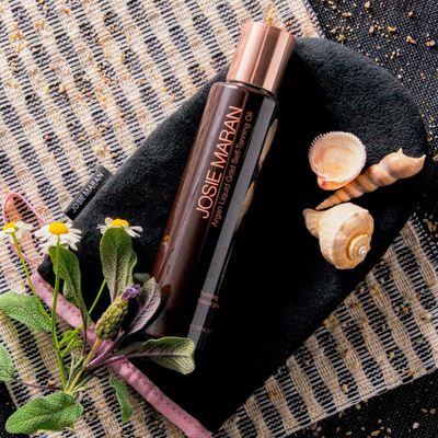 Josie Maran Argan Liquid Gold Self Tanning Body Oil - Get A Fast-Absorbing Immediate Glow with Intense Nourishment (129ml/4.3oz, Mango)