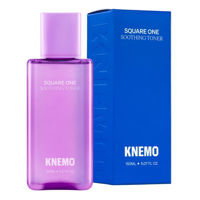 KNEMO Square One Soothing Toner for Sensitive Skin with Calming CICA, Tea Tree, Anti-Sebum, Antioxidants, AHA, PHA, Niacinamide, Vegan, Cooling, Fragrance-Free | 5.07 fl oz  150ml