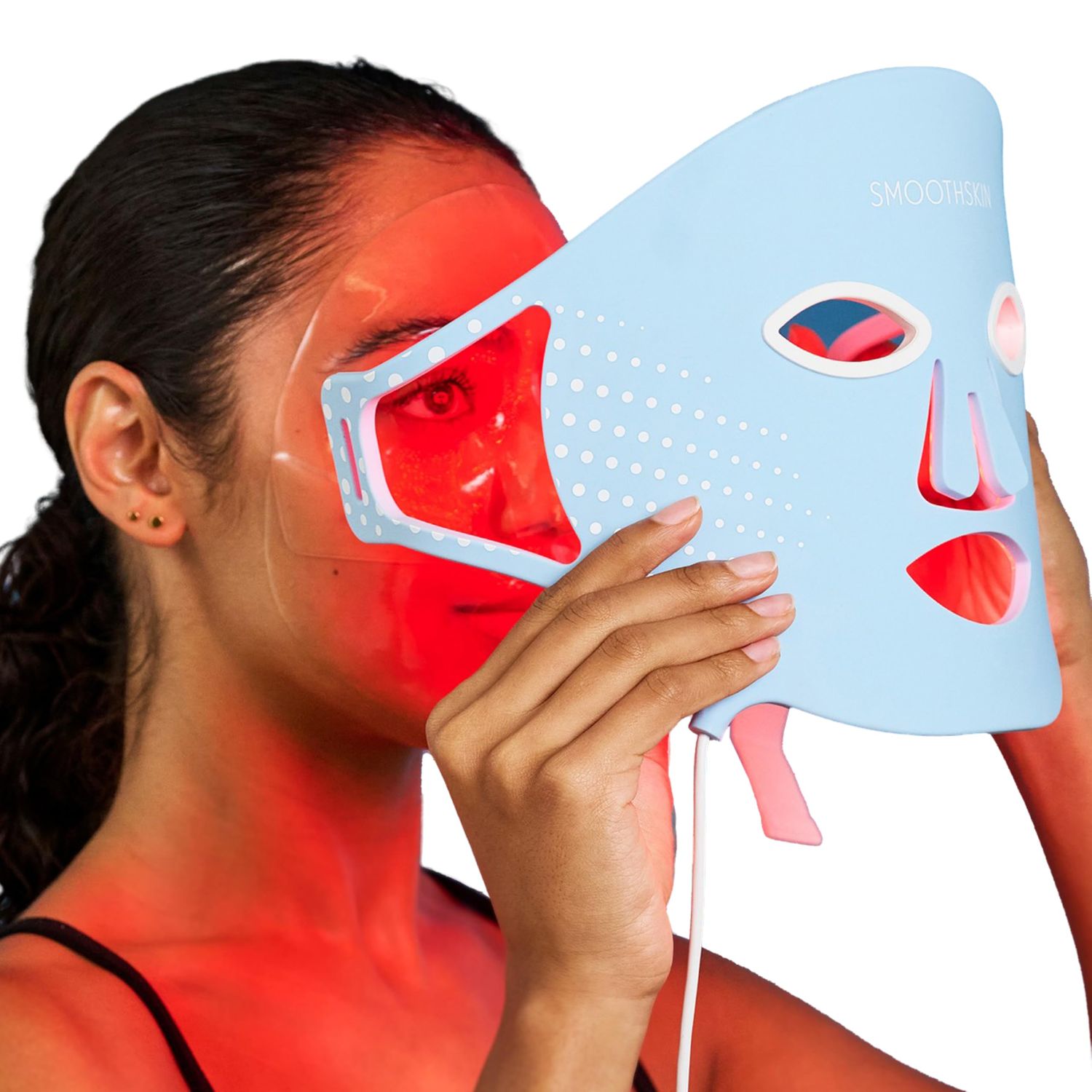 SMOOTHSKIN Duolux Red Light Therapy LED Face Mask with 15 Hydrogel Masks; Reduces Wrinkles &amp; Lines; Boosts collagen; Firms &amp; Brightens