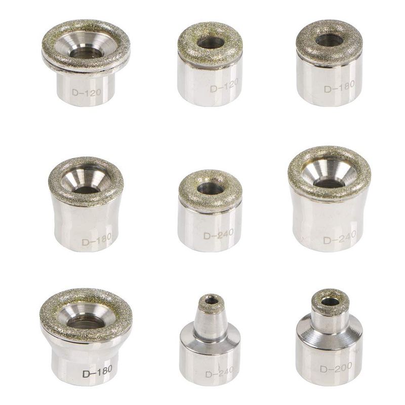 UNOISETION Diamond Microdermabrasion Tips Replacement for Diamond Tip Microdermabrasion Machine, 9PCs Facial Peel Diamond Microderm Tips for Microdermabrasion Device