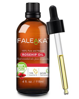Rosehip Oil Rosehip Oil for Face - Rosehip Seed Oil 4oz, for Face &amp; Skin, Gua Sha Massage, Hair &amp; Nails, Carrier Oil, Unrefined Cold Pressed Rose Hip Oil