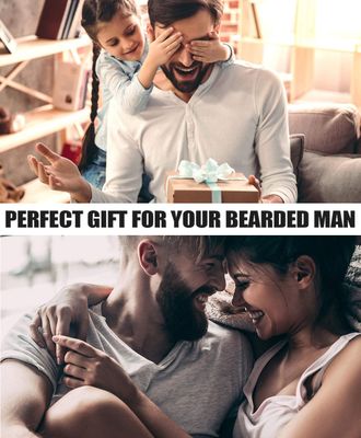 Isner Mile Beard Grooming Kit for Men Beard Care Kit with Beard Shampoo, Beard Oil, Balm, Brush, Comb, Scissors & Storage Bag Father's Day, Christmas & Birthday Gifts for Men Stocking Stuffers for Him
