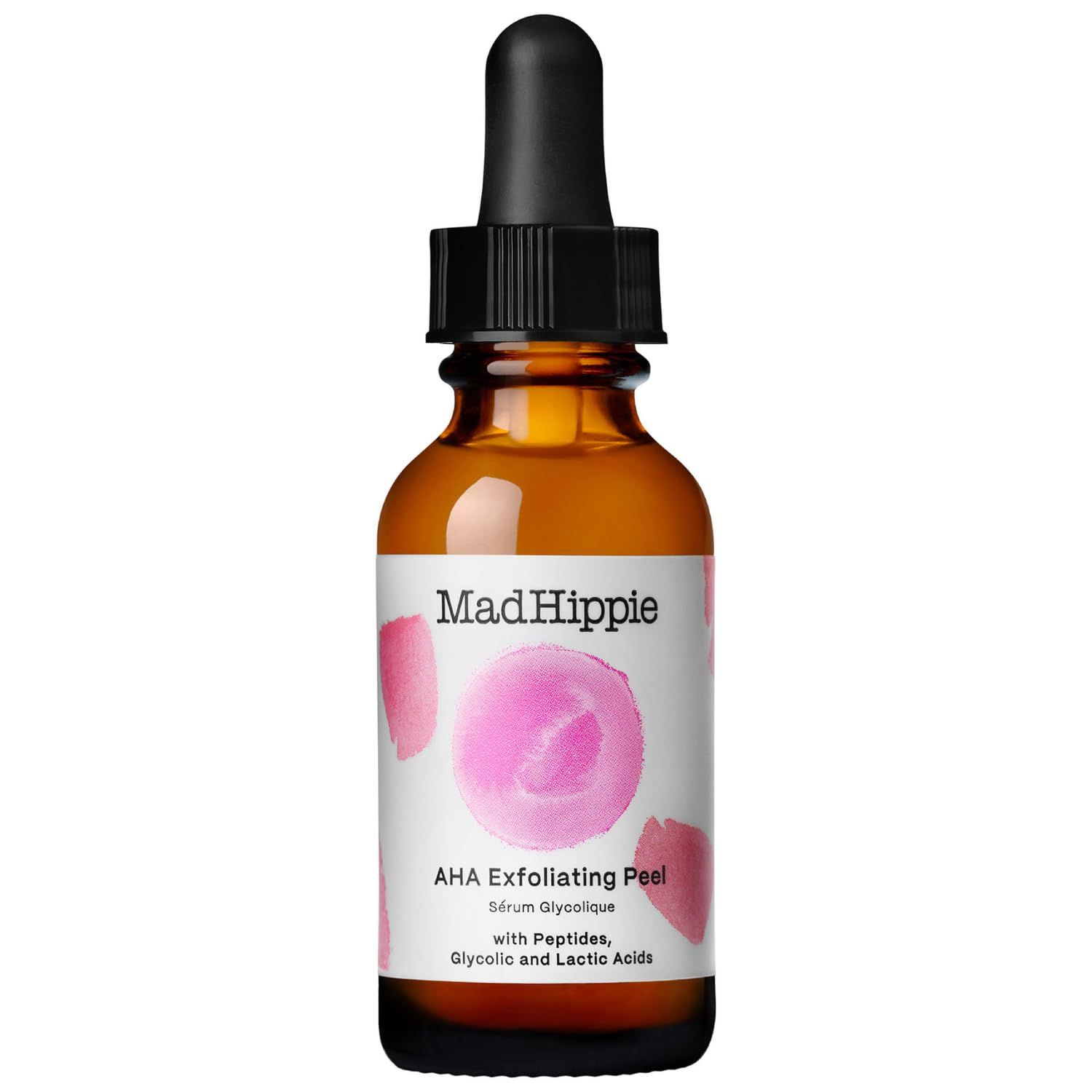 Mad Hippie AHA Exfoliating Peel + Eye Cream Pack - Lactic &amp; Glycolic Acid Peel with Goji Berry Vitamin C, Peptides, Hyaluronic Acid, Niacinamide, Discoloration Correcting Serum (2 Piece Set)