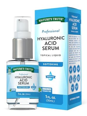 Nature&#39;s Truth Hyaluronic Acid Serum for Skin | 1 fl oz | Topical Liquid
