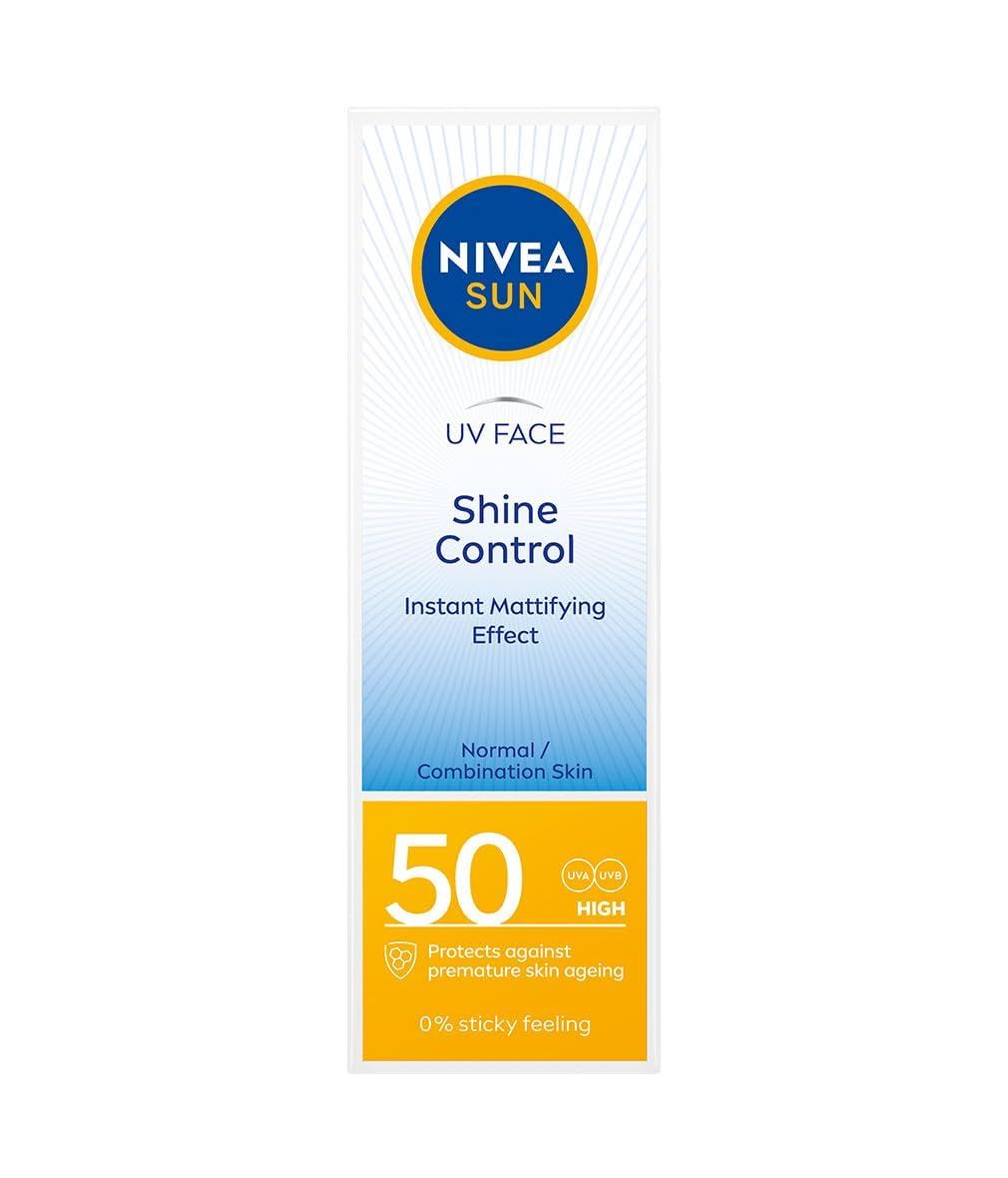 Nivea Sun UV Sunscreen Face Shine Control Cream for Mat Look SPF50, 50ml