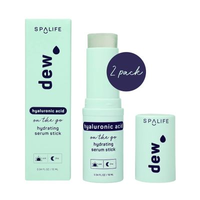 SpaLife Beauty Dew Hyaluronic Acid Hydrating Serum Stick Balm for Face -- For Moisture &amp; Skin Strengthening - Targets Tightness, Dryness, Dehydration, &amp; Dullness - Travel-Friendly - Multipurpose