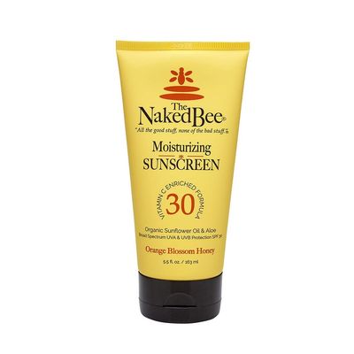 The Naked Bee Vitamin C Face &amp; Body Sunscreen Protection (5.5 Oz) - Suncreen Moisturizing Vitamin C Cream - Sunblock - Sunflower Oil &amp; Aloe with Spf 30