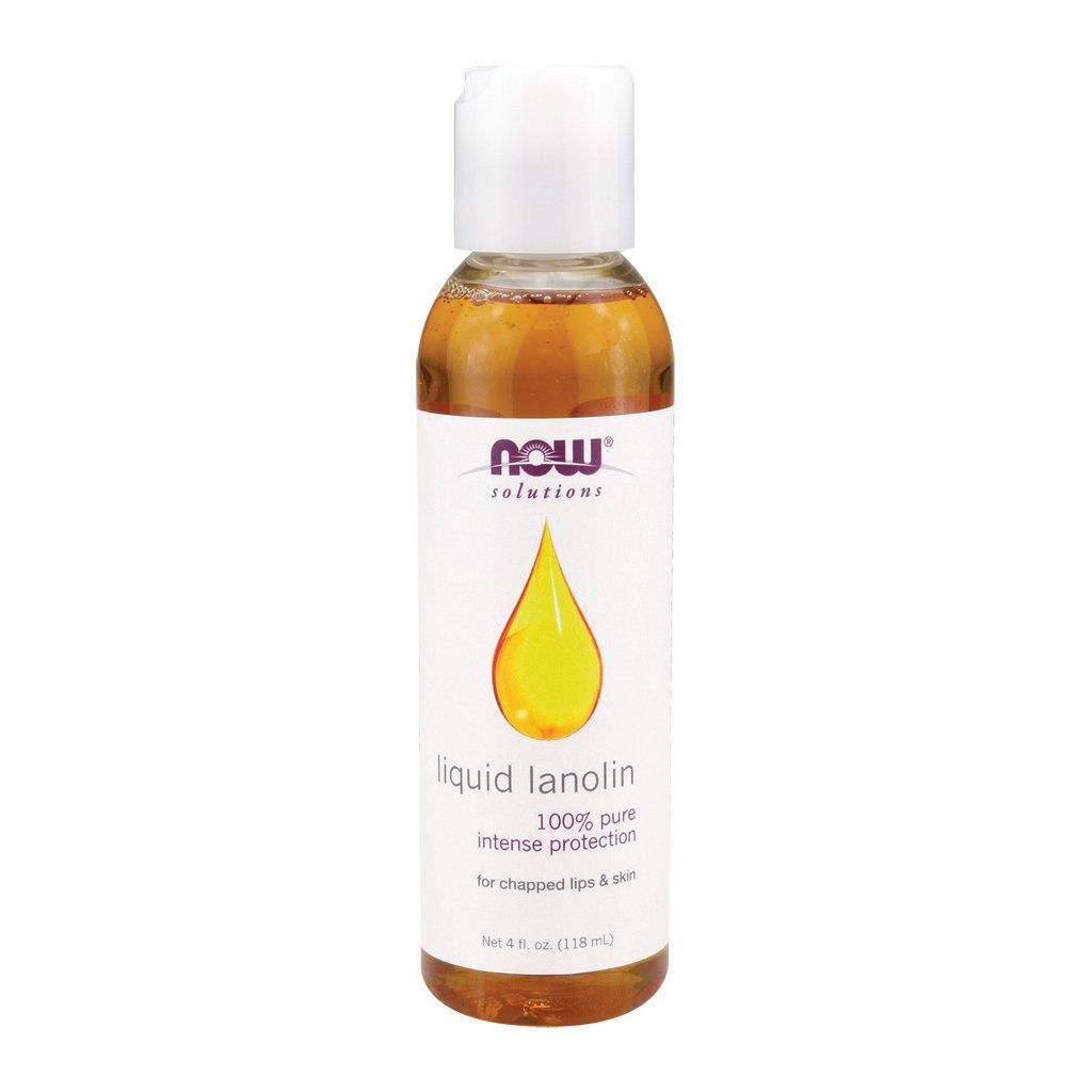 NOW Liquid Lanolin Pure, 4-Ounce (Pack Of 2)