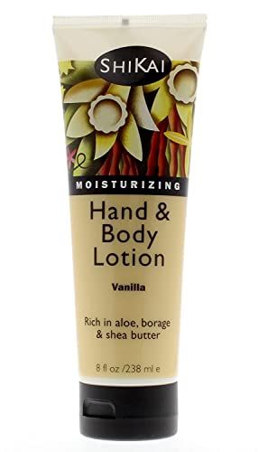 ShiKai - Vanilla Hand &amp; Body Lotion, Plant-Based, Perfect for Daily Use, Rich in Botanical Extracts, Makes Skin Softer &amp; More Hydrated, Mildly Formulated for Dry, Sensitive Skin, Creamy Texture (8 oz)