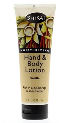 ShiKai - Vanilla Hand &amp; Body Lotion, Plant-Based, Perfect for Daily Use, Rich in Botanical Extracts, Makes Skin Softer &amp; More Hydrated, Mildly Formulated for Dry, Sensitive Skin, Creamy Texture (8 oz)